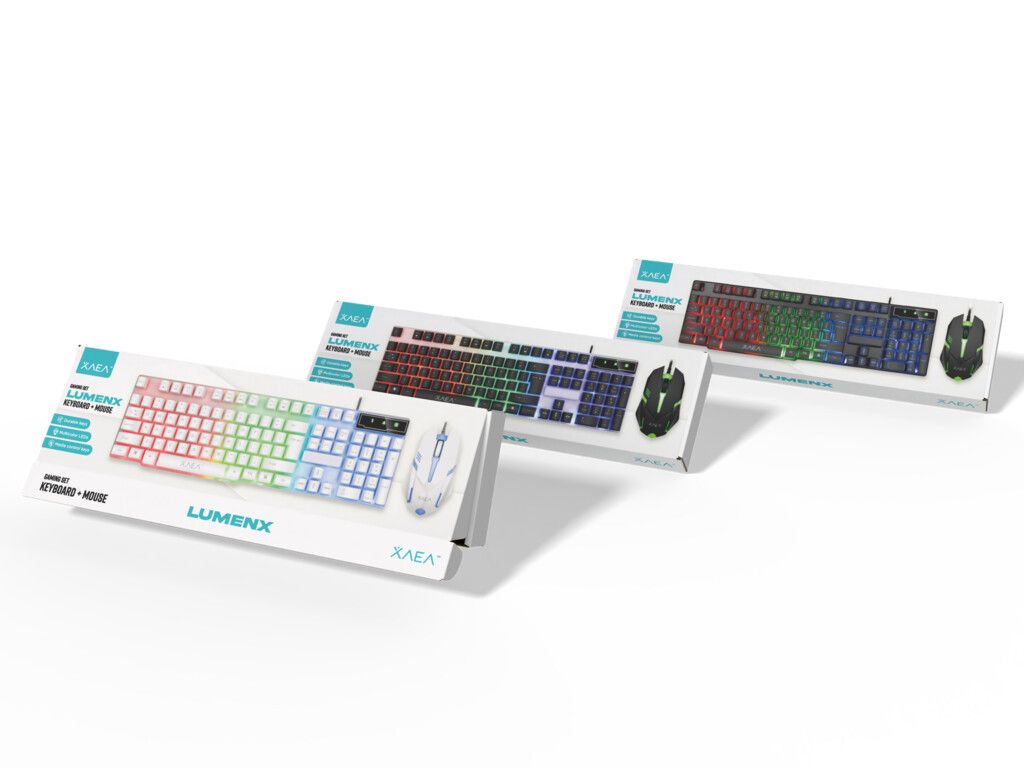 COMBO GAMER MODX-054 LUMENX - XAEA - BLANCO