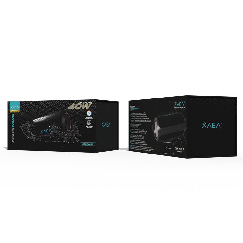 PARLANTE 3''X2 SONIC WAVE MODX-00GB - XAEA - NEGRO